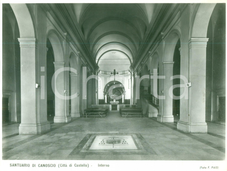 1955 CITTÀ DI CASTELLO (PG) Interno del Santuario di CANOSCIO *Fotografia