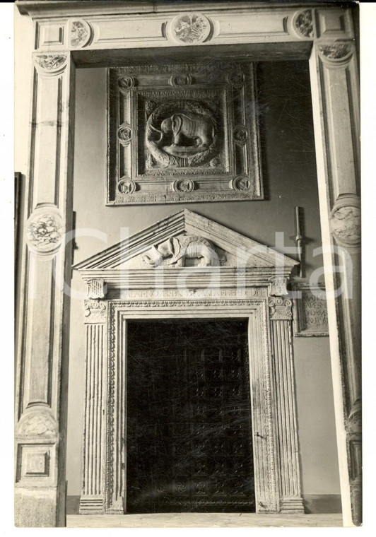 1930 ca CESENA Biblioteca MALATESTIANA Portale con fregi *Fotografia 11x17 cm