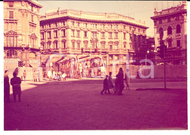 1960 ca MILANO Lavori in piazza CORDUSIO *Foto ARTISTICA 10 x 14 cm