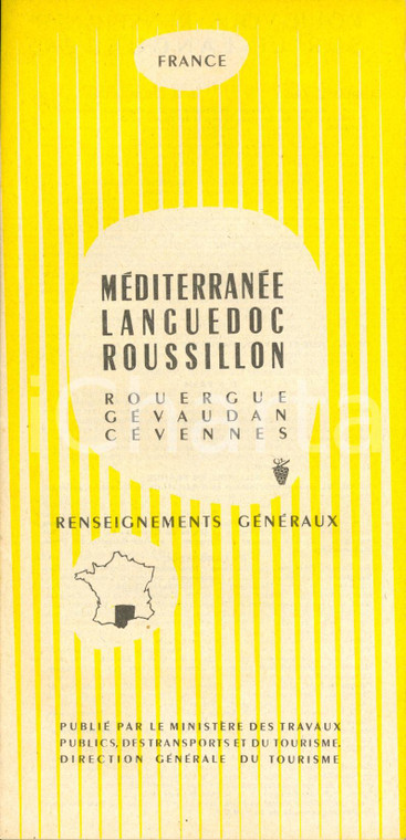 1954 LANGUEDOC-ROUSSILLON Renseignements ROUERGUE, GEVAUDAN, CEVENNES *Opuscolo
