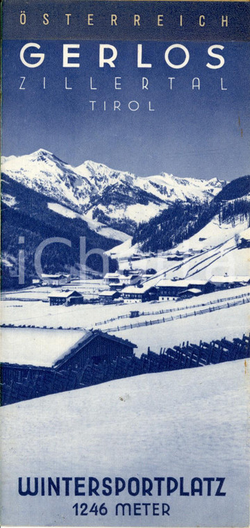 1955 ca GERLOS (A) ZILLERTAL Wintersportplatz in TIROL *Opuscolo turistico