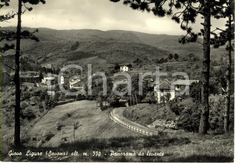 1959 PONTINVREA (SV) Panorama della frazione GIOVO LIGURE da Levante *FG VG