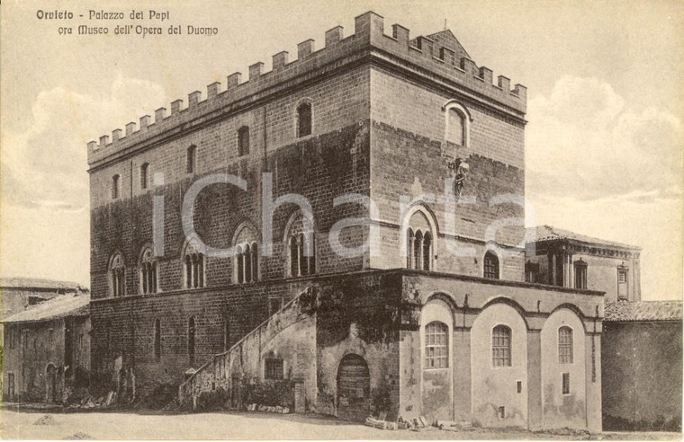 1920 ca ORVIETO (TR) Il palazzo dei PAPI sede Museo dell'Opera del DUOMO *FP NV