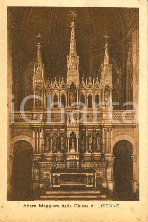 1930 ca LISSONE (MB) Altare maggiore chiesa dei SANTI PIETRO E PAOLO *FP NV