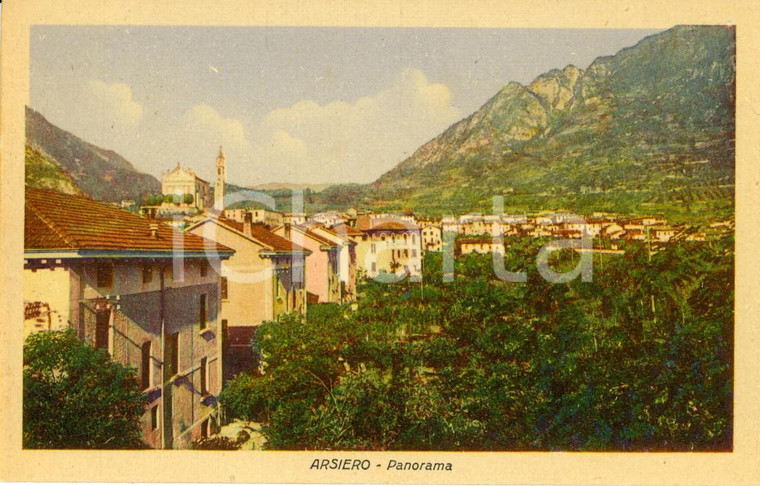 1930 ca ARSIERO (VI) Veduta panoramica dell'abitato *Cartolina postale FP NV