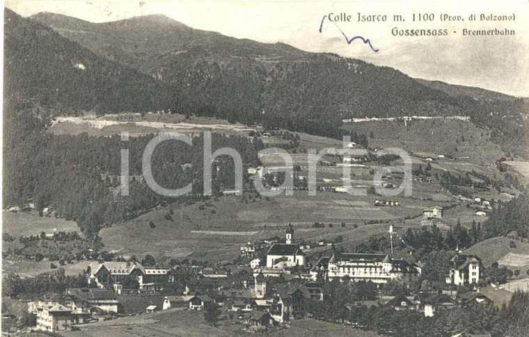 1955 BRENNERO (BZ) Panorama del paese e del COLLE ISARCO *Cartolina FP VG