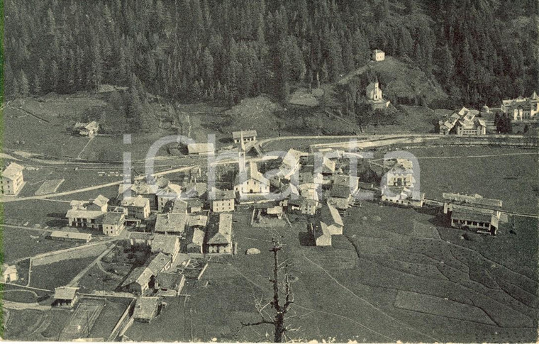 1930 ca GRESSONEY-SAINT-JEAN (AO) Veduta panoramica dall'alto *Cartolina FP NV