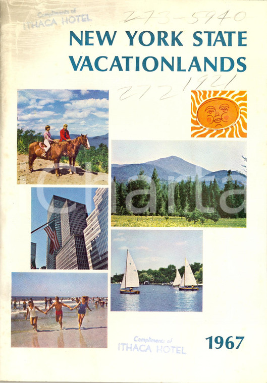 1967 STATE OF NEW YORK (USA) Vacationlands *Opuscolo turistico ILLUSTRATO