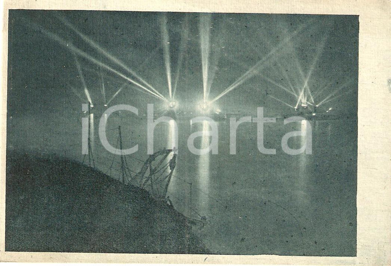 1925 ca REGIA MARINA MILITARE Proiettori delle navi maggiori *Cartolina FP NV