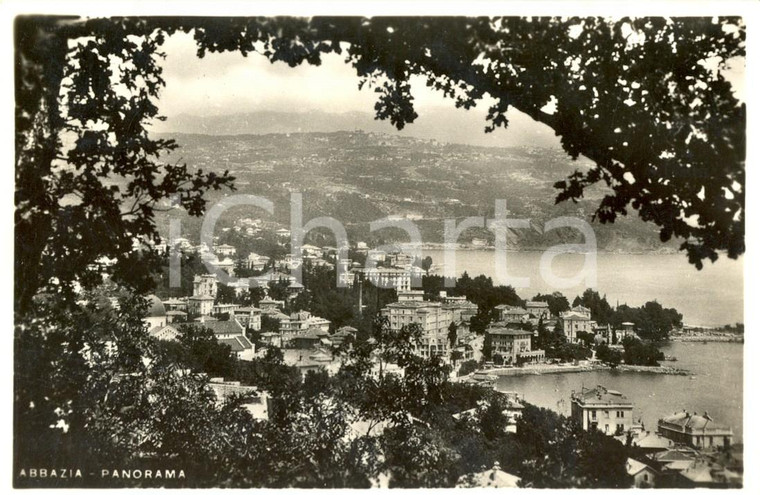 1936 ABBAZIA / OPATIJA (CROAZIA) Panorama della cittadina sul mare *FP VG