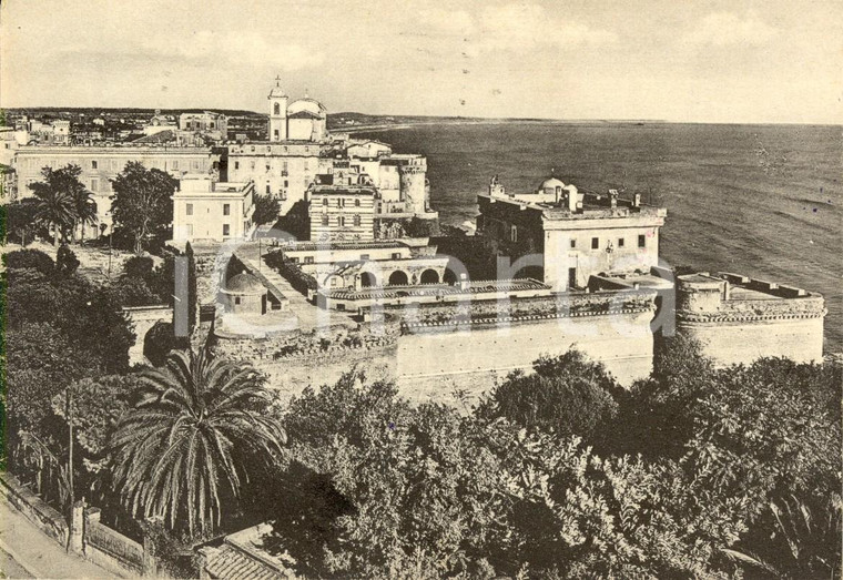 1955 NETTUNO (RM) Veduta con il Castello del SANGALLO *Cartolina postale FG VG