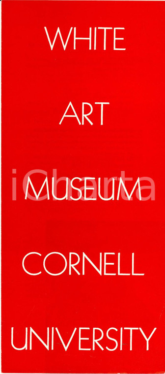 1960 ca ITHACA (USA) CORNELL University White Art Museum *Opuscolo ILLUSTRATO