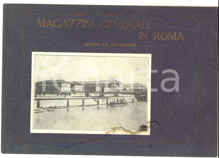 1910 ROMA MAGAZZINI GENERALI Disegni del frigorifero *Libretto ILLUSTRATO RARO