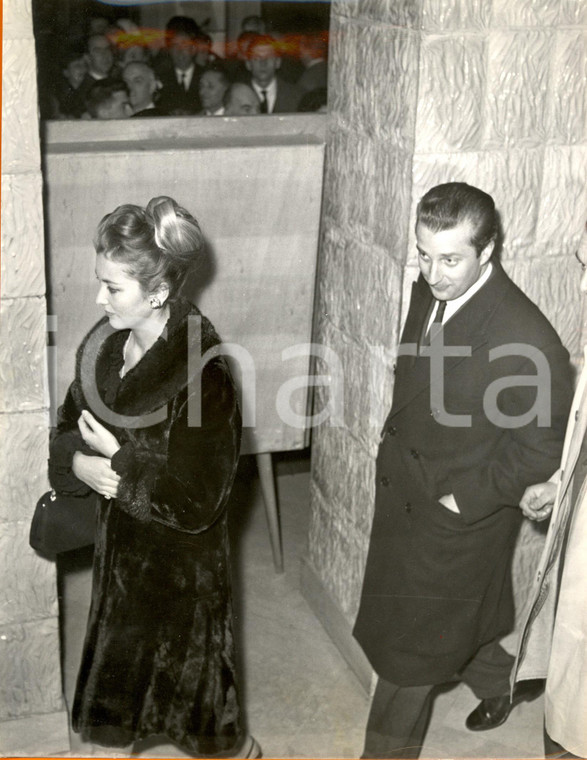 1960 ca ROMA Alberto di LIEGI e Paola RUFFO DI CALABRIA al Teatro Sistina *Foto