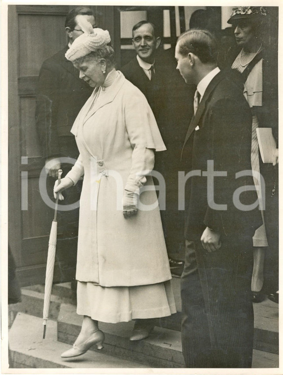 1937 LONDON WESTMINSTER ABBEY Regina Mary di TECK prove incoronazione GEORGE VI