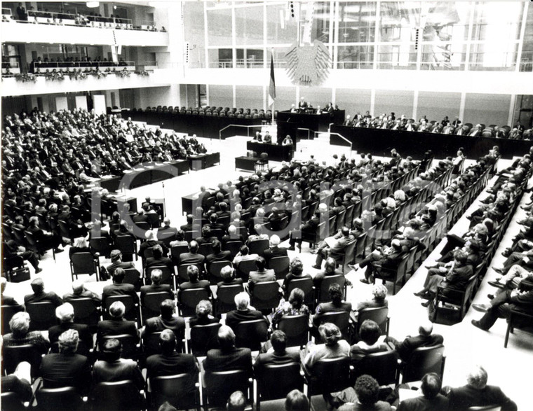 1990 BERLIN (D) Inaugurazione primo Parlamento GERMANIA riunificata al REICHSTAG