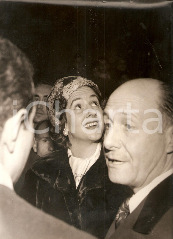 1960 MADRID Fabiola MORA Y ARAGON riceve l'omaggio della città *Foto
