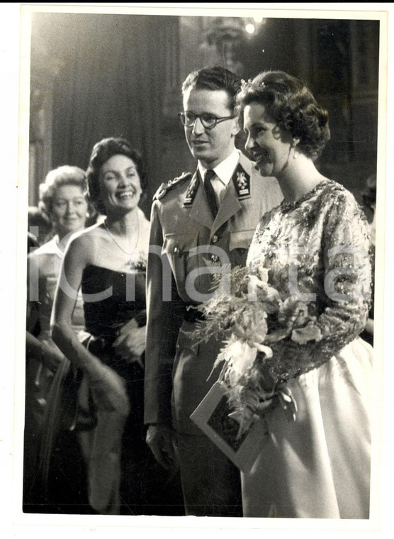 1961 BRUXELLES (Belgio) Gala della Stampa - Re Baldovino e regina Fabiola