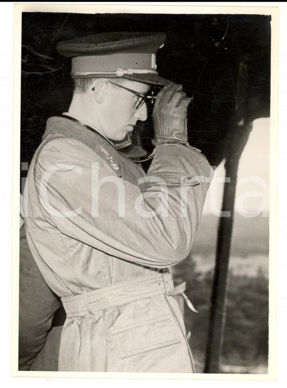 1952 ARLON (Belgio) Re BALDOVINO durante una visita *Fotografia