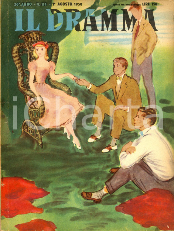 1950 IL DRAMMA Roger FERDINAND Tre maschi e una femmina *Anno XXVI n° 114