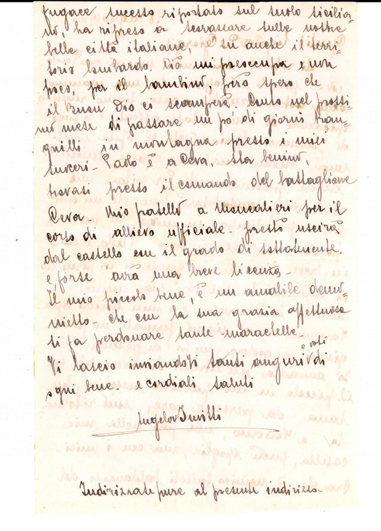 1943 WW2 VARIANO (AL) Il nemico scorrazza sulle nostre belle città italiane