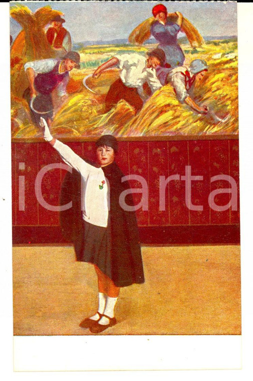 1930 COSTUMI Piccole Italiane alla Festa del Pane *Cartolina OPERA PRO ORIENTE