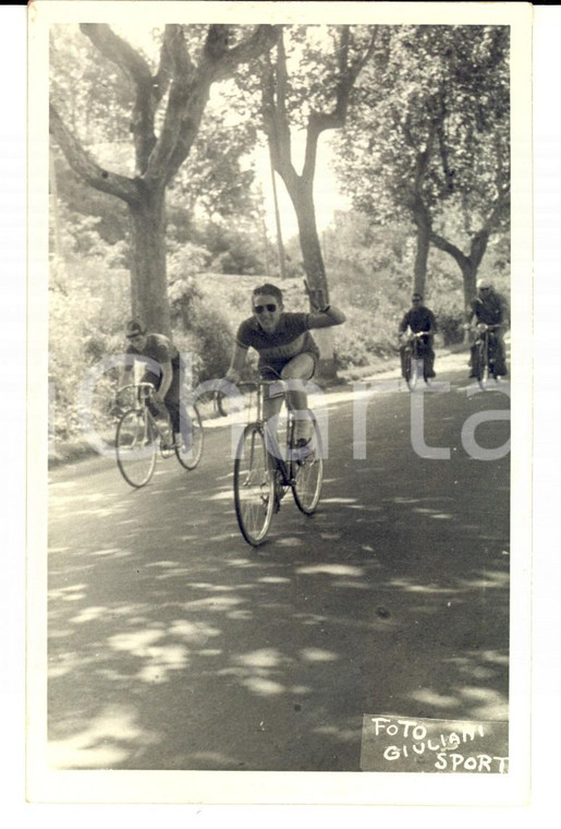 1950 ca ROMA CICLISMO Gara giovanile - Il futuro vincitore *Fotografia VINTAGE