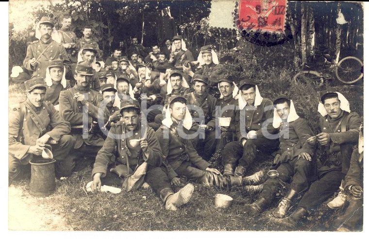 1912 GAURIAGUET (F) Soldato GERMAIN al rancio con i commilitoni *Foto NARDOT