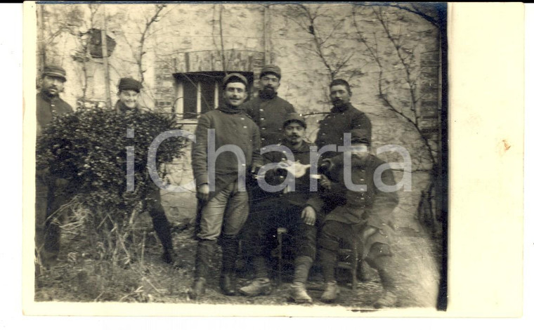 1915 ca WW1 FRANCIA Soldati di fanteria con la borraccia *Fotografia FP
