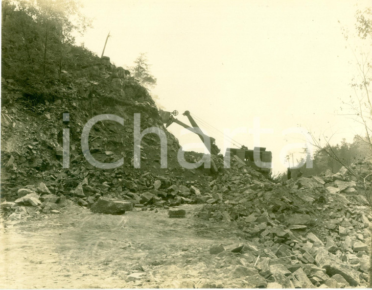 1930 RAUCHTOWN USA Escavatore BUCYRUS durante costruzione STATE HIGHWAY 503