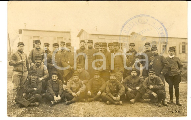 1915 WW1 DIJON (F) Groupe d'AVIATION MILITAIRE *Photo des soldats