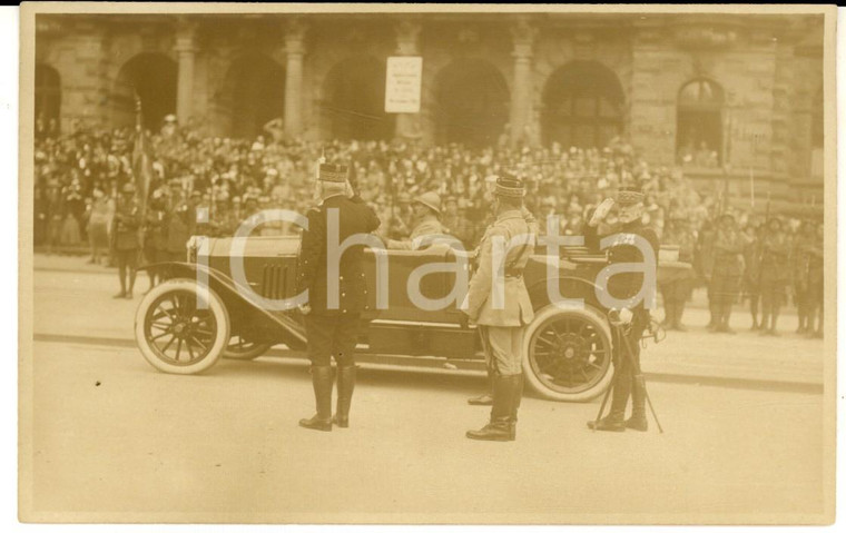 1919 PARIS Fêtes de la Victoire - Hommage gén. JOFFRE et MANGIN *Carte postale