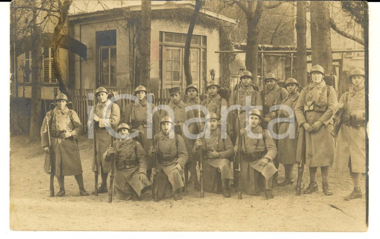 1915 ca WW1 FRANCE Soldats du 150e rgt infanterie avec leurs fusils *Photo