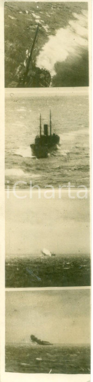1942 GUERRA NAVALE WW2 Aereo della RAF affonda mercantile nemico sul MAR IONIO