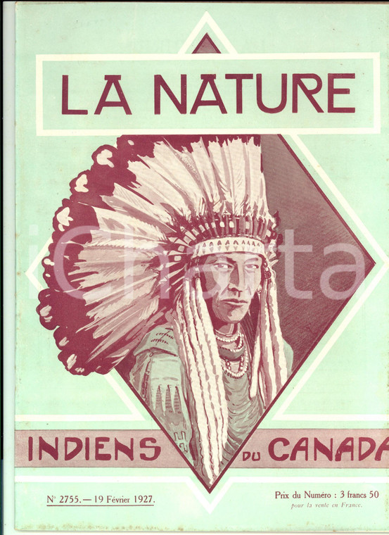 1927 LA NATURE Indiens du Canada *Revue ILLUSTREE n° 2753