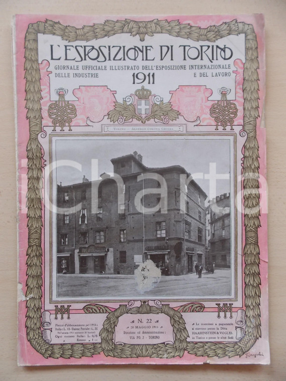 1911 L'ESPOSIZIONE DI TORINO Villaggio Alpino *Rivista n° 22 DANNEGGIATA