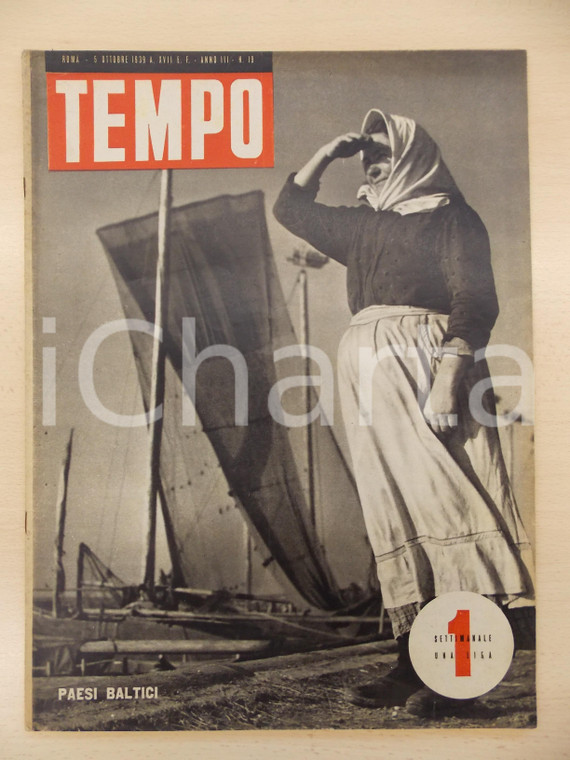 1939 TEMPO Viaggio nei Paesi baltici *Rivista ILLUSTRATA Anno III n° 19