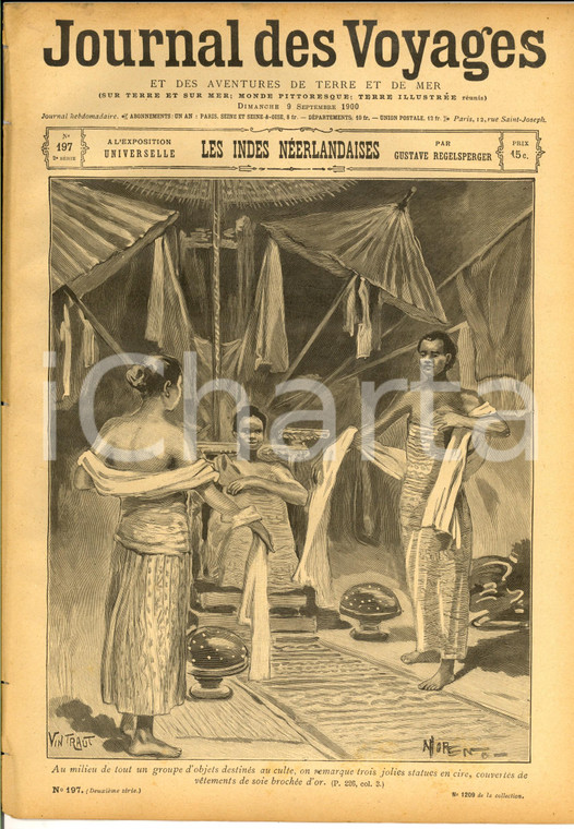 1900 JOURNAL DES VOYAGES Indes néerlandaises à l'Expo *Revue ILLUSTREE n°197
