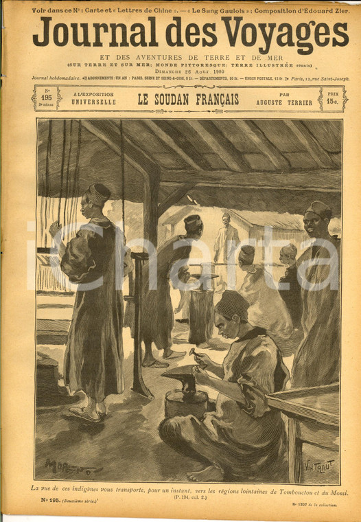 1900 JOURNAL DES VOYAGES Le SOUDAN français à l'Expo *Revue ILLUSTREE n°195