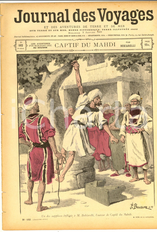 1900 JOURNAL DES VOYAGES SOUDAN - Marchand grec captif du Mahdi *Revue n°162