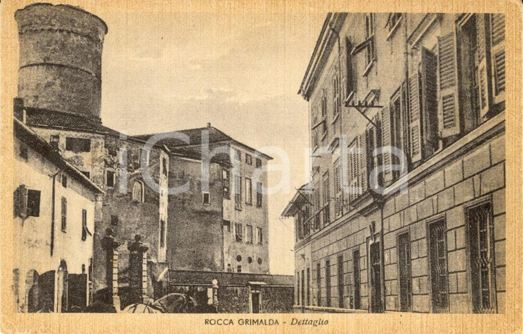 1940 ca ROCCA GRIMALDA (AL) Dettaglio dell'interno del paese *Cartolina FP NV