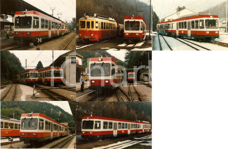 1975 ca SVIZZERA Ferrovie WALDENBURGERBAHN Locomotive in stazione *Lotto 7 foto