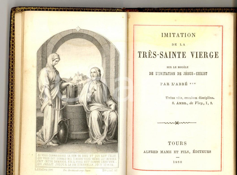 1890 Abbé *** Imitation de la trés Sainte Vierge *Ed. Alfred MAME' TOURS