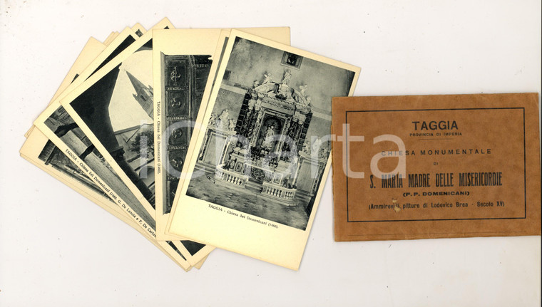 1930 ca TAGGIA (IM) Chiesa S. MARIA Madre delle Misericordie *Album 12 cartoline