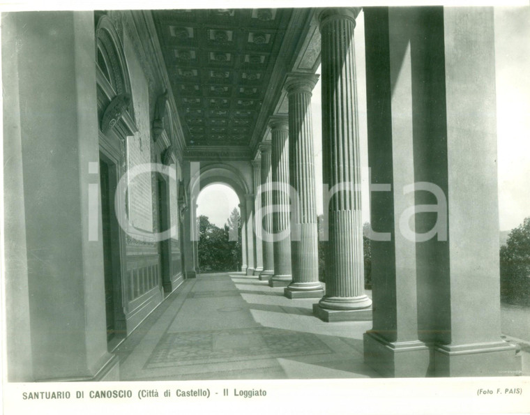 1955 ca CITTÀ DI CASTELLO (PG) Loggiato Santuario di CANOSCIO *Foto seriale PAIS