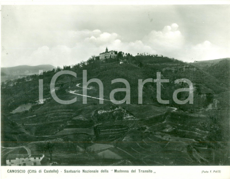 1955 ca CITTÀ DI CASTELLO (PG) Santuario Madonna del Transito CANOSCIO Foto PAIS