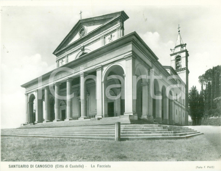1955 ca CITTÀ DI CASTELLO (PG) Facciata Santuario di CANOSCIO *Foto seriale PAIS