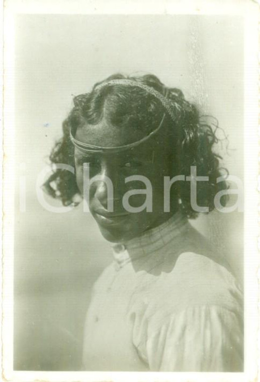 1935 MASSAUA (ERITREA) Ritratto di cammelliere arabo *Fotografia cm 6 x 9