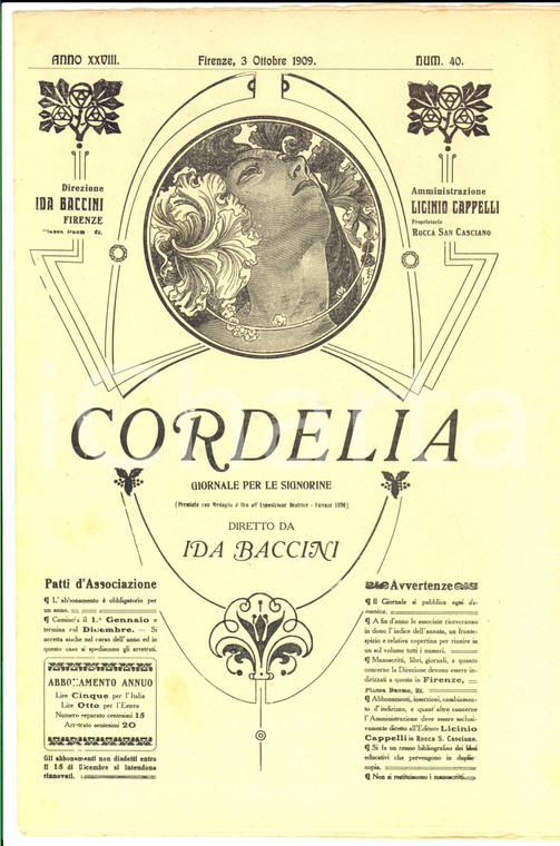 1909 CORDELIA La vita in ferrovia *Rivista per signorine anno XXVIII n°40