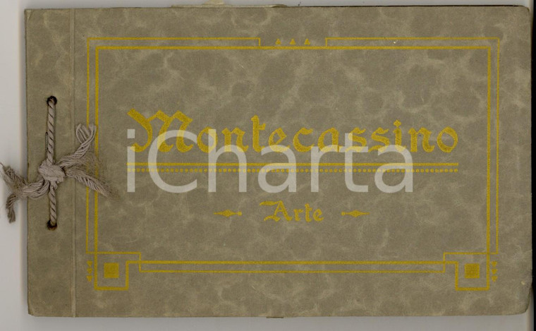 1930 ca ABBAZIA DI MONTECASSINO Album 18 cartoline opere d'arte *TURISMO VINTAGE